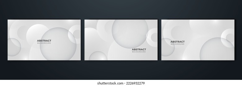 Modern white and grey abstract background. Abstract geometric shape white grey background with light and shadow 3D layered for presentation design.