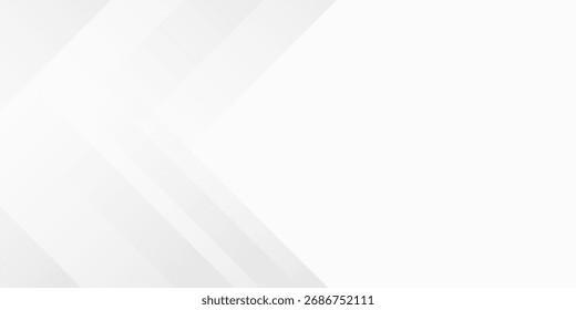 Fondo abstracto blanco y gris moderno con líneas diagonales brillantes elegantes