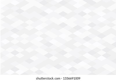 Modern white and grey background with geometric shapes. Abstract random grey backdrop. Simple graphic design. Vector illustration.