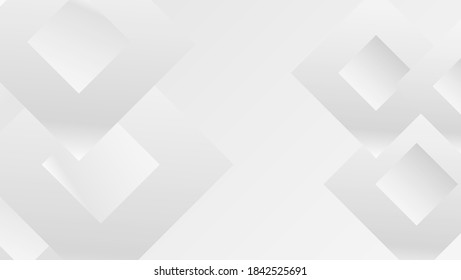 Modern white and grey geometry background 