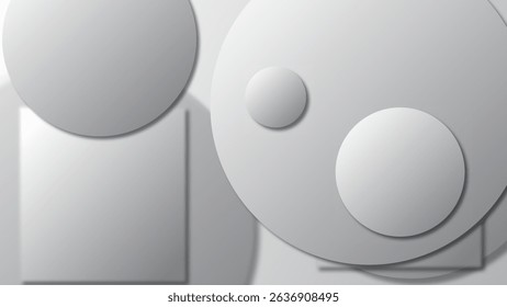 Modern white grey gradient background 