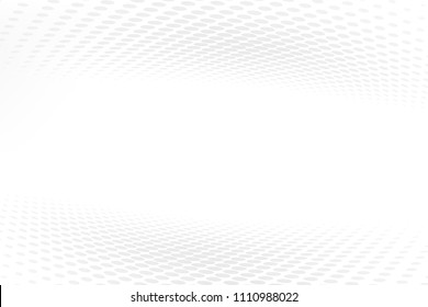 Modern white halftone backdrop, Raster effect background, Abstract white template design, Vector