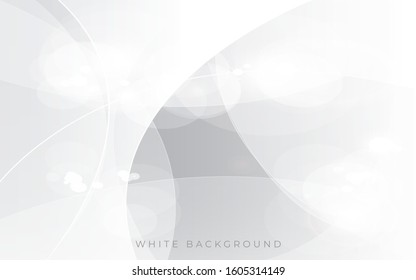 Modern white light silver background vector. Graphic design element. 