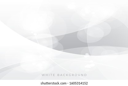 Modern white light silver background vector. Graphic design element. 