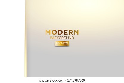 modern white overlay layers background banner design with golden lines,can be used on posters,banner,web,vector illustration.vector illustration.