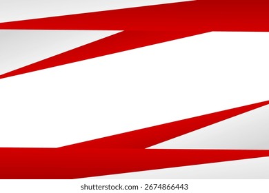 Fondo geométrico blanco y rojo moderno. Anuncio de Tecnología. Ilustración vectorial. Fondo de pantalla Abstractas de Negocios