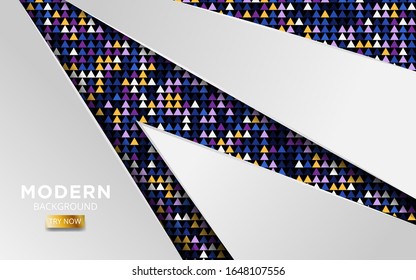 modern white shape abstract vector background.