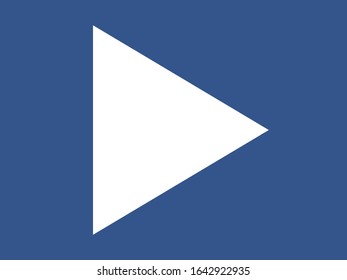 Flecha vectorial blanca moderna aislada en azul. Ilustración del vector