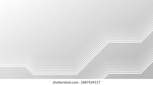 Moderner Hintergrund mit weißem Wellenlinienmuster. Abstraktes Geschäftssymbol. Vektorgrafik