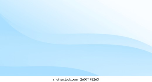 Modern white wavy glowing lines on a blue background. Futuristic digital high-technology abstract simple modern
