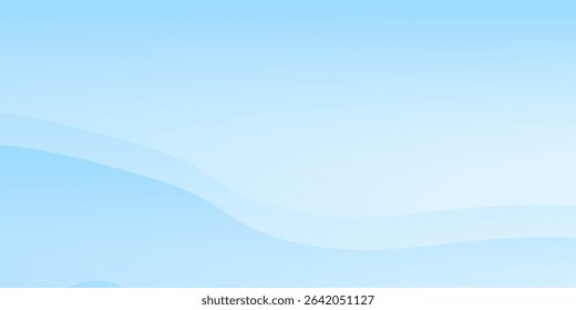 Modern white wavy glowing lines on a blue background abstract