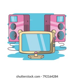 modern wide screen television