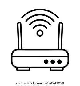 Roteador Wi-Fi moderno com tecnologia de banda larga de antenas