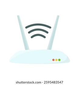 Modern WiFi Router Internet Device Illustration