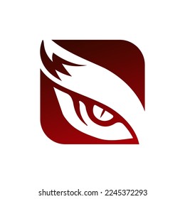 Modern wild eye logo illustration design