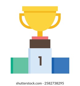 Modern win icon representing personal and professional victories, goal achievements, and excellence.