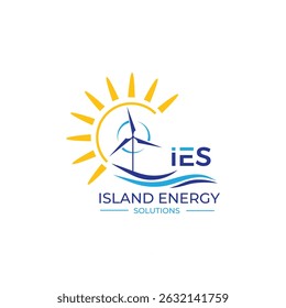 Modern wind energy logo featuring stylized turbine blades and clean lines, ideal for renewable energy companies, eco-friendly brands, and sustainability-focused businesses.
