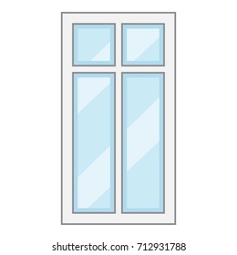 Modern window frame icon. Cartoon illustration of modern window frame vector icon for web