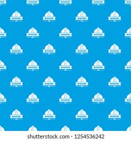 Modern window pattern vector seamless blue repeat for any use