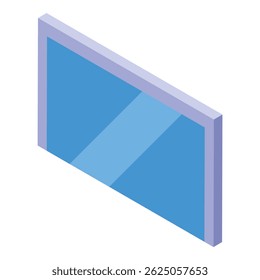 Modern window showing blue sky reflecting on glass