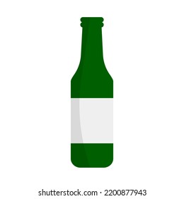 Modern wine bottle icon. Drinking water bottle icon. Vector.