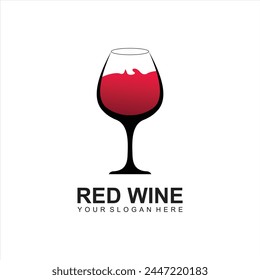 modern Wine logo design template.vector illustration of icon-vector