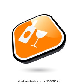 modern wine restaurant sign
