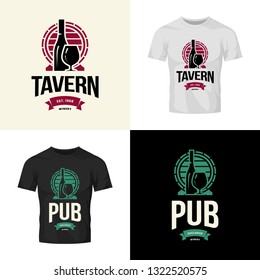 Modern wine vector isolated logo collection for tavern, restaurant, house, shop, store, club and cellar. Premium quality vinery logotype illustration set. Fashion brand badge design template bundle.