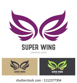 Modern Wing Logo Symbol