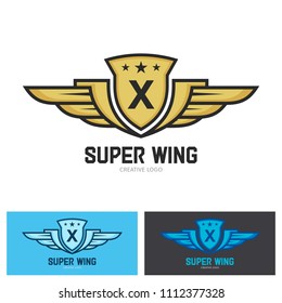 Modern Wing Logo Symbol