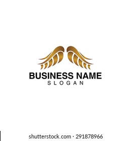 Modern wing logo template