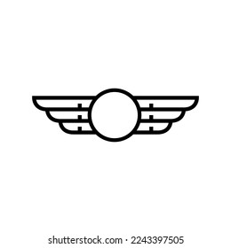 modern wings logo design vector sign