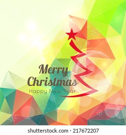 Modern winter abstract background with snowflakes