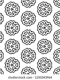 Modern winter frozen vector pattern decorative shape design for many creative ideas