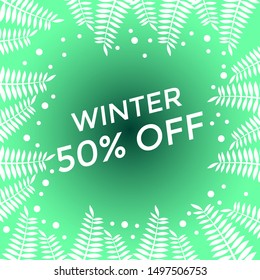 Modern Winter Sale Shopping Banner and Flyer for business Template. Poster and Banner design. Vector Background