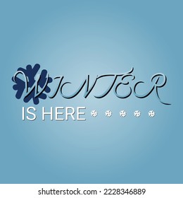 Modern Winter T-Shirt Design Illustration