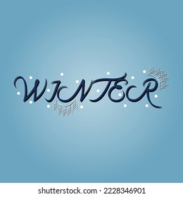 Modern Winter T-Shirt Design Illustration