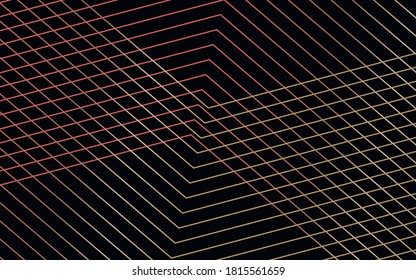 Modern wireframe vector design. 3d abstract elements with connected lines. Grid illustration 