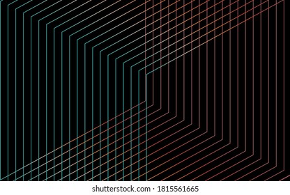 Modern wireframe vector design. 3d abstract elements with connected lines. Grid illustration 