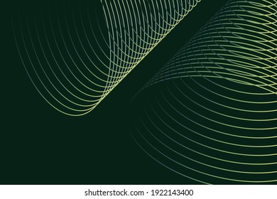 Modern wireframe vector design. 3d abstract elements with connected lines. Grid gradient illustration