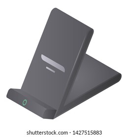 Modern wireless charger icon. Isometric of modern wireless charger vector icon for web design isolated on white background