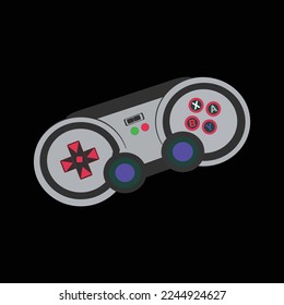 Modern and wireless electronic game controllers. vector file