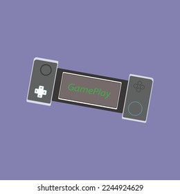 Modern and wireless electronic game controllers. vector file