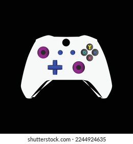 Modern and wireless electronic game controllers. vector file