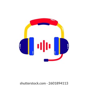 Modern Wireless Headphone Illustration Vector