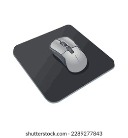 Modern wireless mouse connectivity icon isolated