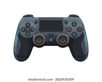 Modern Wireless Video Game Controller Illustration for Gaming and Esports