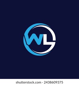 modern wl latter logo design