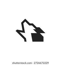 Design moderno do logotipo da Wolf Home