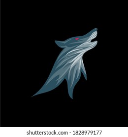 
a Modern wolf vector logo